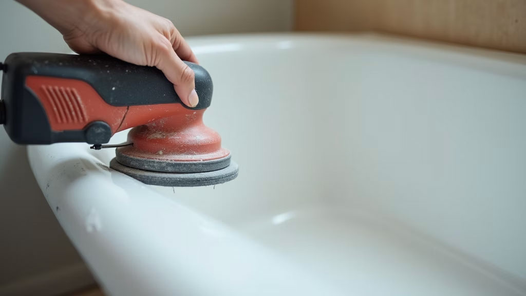 Bathtub surface preparation for refinishing