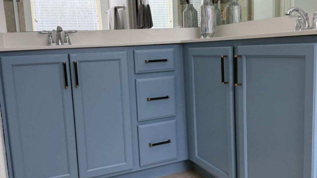 Cabinet refinishing after
